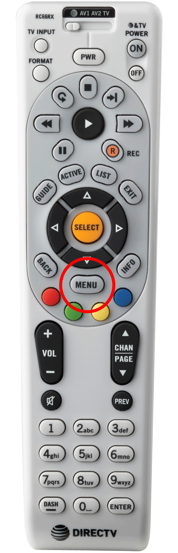 Control remoto de televisión